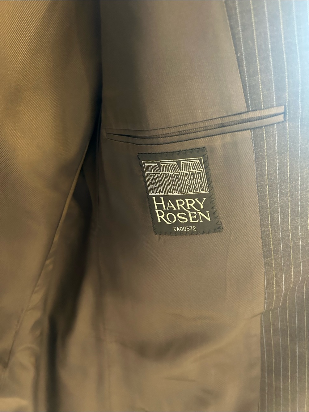 Burberry Men's Pinstripe Suit Jacket - Picture 3 of 13